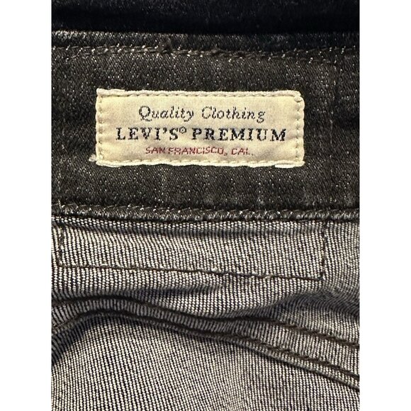 Levi's Women's Skinny Overalls Size 28 Black Ankle Ranch Farm Cowgirl Western - Picture 6 of 10